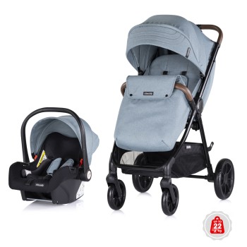 2 in 1 Baby stroller + car seat "Ultera" basil