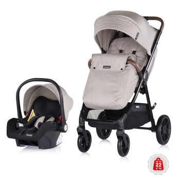 2 in 1 Baby stroller + car seat "Ultera" tiramisu