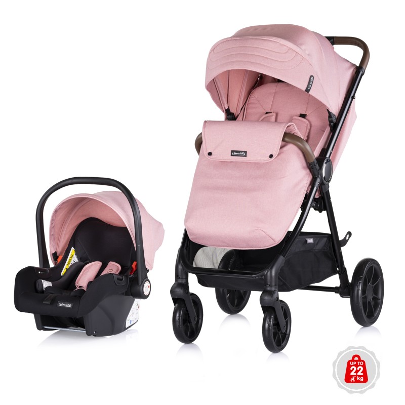 2 in 1 Baby stroller + car seat Ultera pink marshmallow