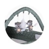Foldable travel cot with changing pad Luna basil