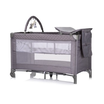 Foldable travel cot with changing pad Luna cloud