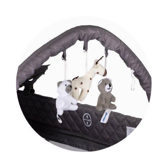 Foldable travel cot with changing pad Luna cloud Foldable travel cot with changing pad Luna cloud
