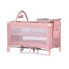 Foldable travel cot with changing pad Luna pink marshmellow