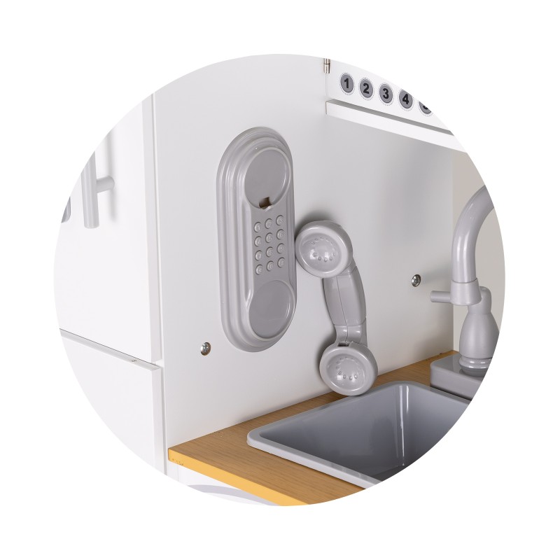 Παιδική κουζίνα  με 5 Αξεσουάρ Metal