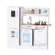 Play Kitchen With 5pcs Metal Cooking Set and 1PCS LED