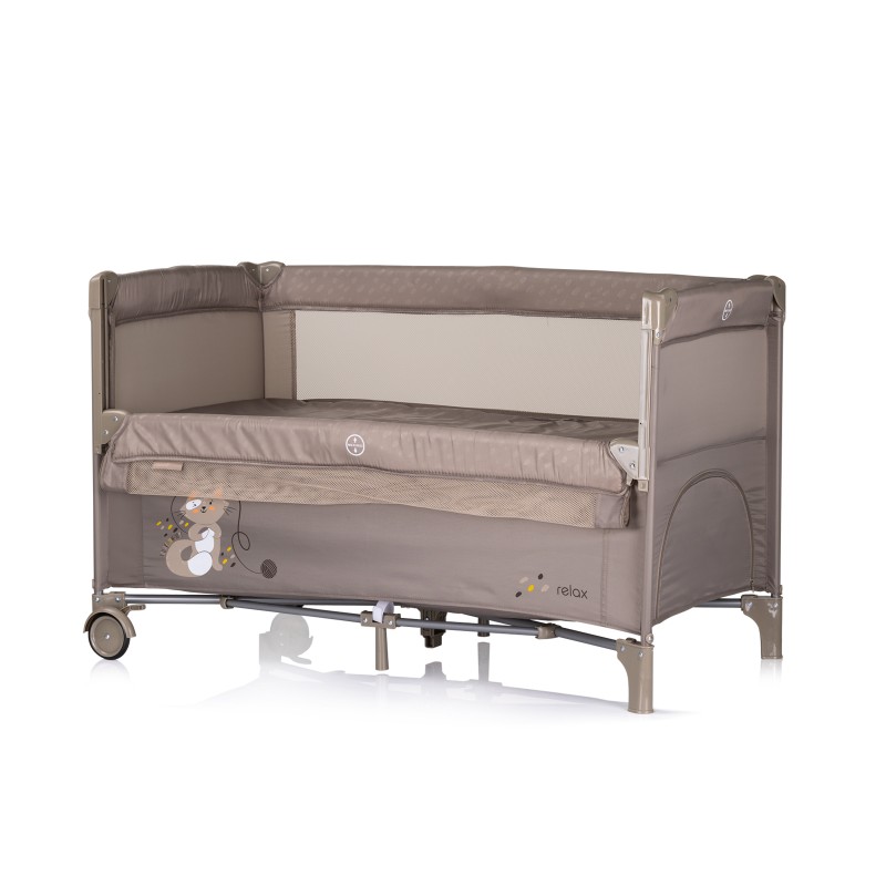 Παρκοκρέβατο με Πτυσσόμενη Πλευρά - Relax tiramisu
