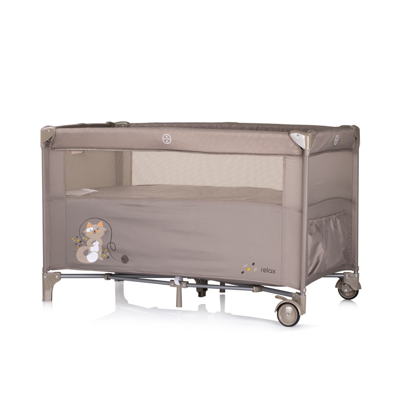 Παρκοκρέβατο με Πτυσσόμενη Πλευρά - Relax tiramisu