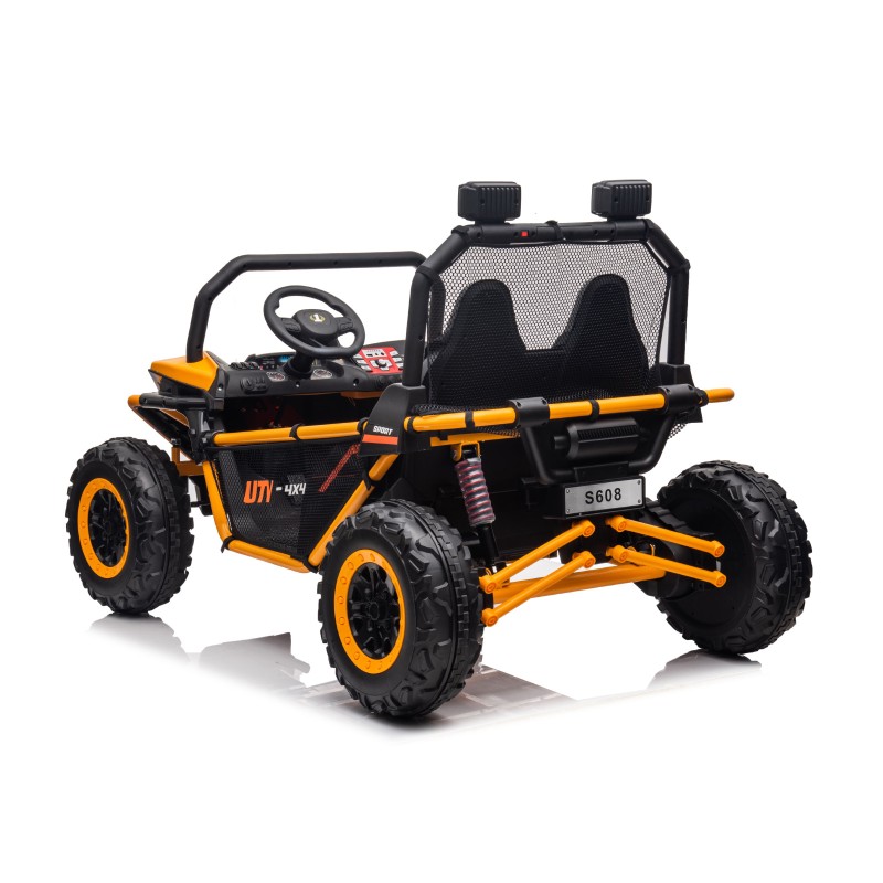 Battery operated buggy for 2 kids EXPLORER yellow