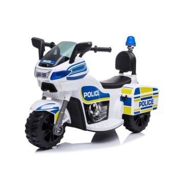 Electric motorcycle Police white