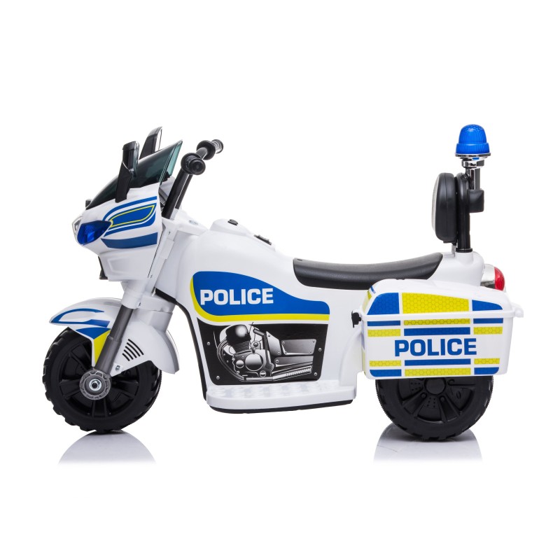 Electric motorcycle Police white