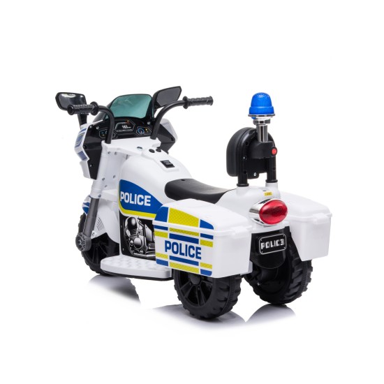 Electric motorcycle Police white Electric motorcycle Police white