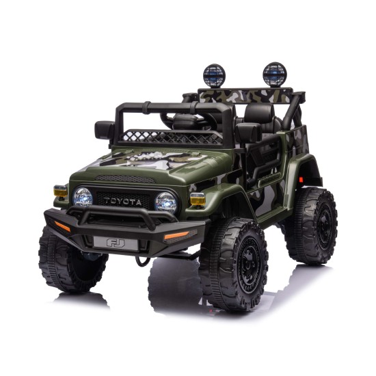 Ηλεκτροκίνητο Παιδικό Αυτοκίνητο - SUV Toyota FJ Cruiser army - Λάστιχα EVA