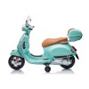 Electric motorcycle Vespa GTS Super teal green