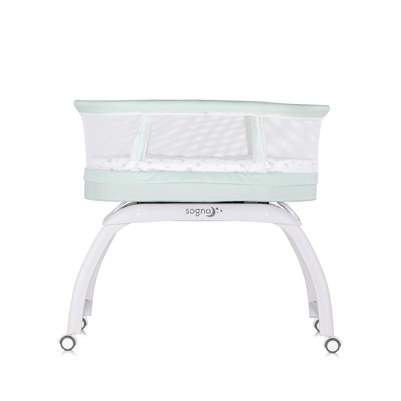 Λίκνο Κούνια Μωρού με LED Οθόνη - “Sogno" pastel green