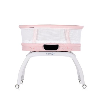 Λίκνο Κούνια Μωρού με LED Οθόνη - “Sogno" pink