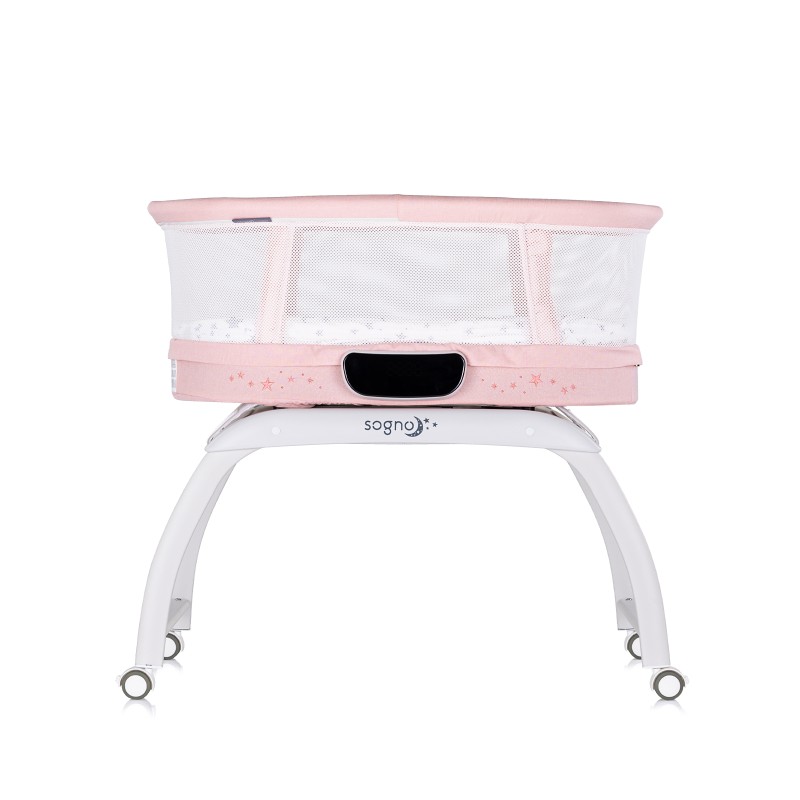 Λίκνο Κούνια Μωρού με LED Οθόνη - “Sogno" pink