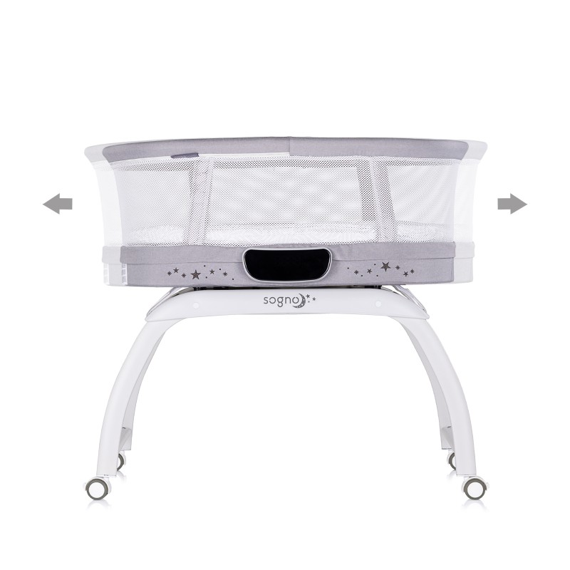 Λίκνο Κούνια Μωρού με LED Οθόνη - “Sogno" grey