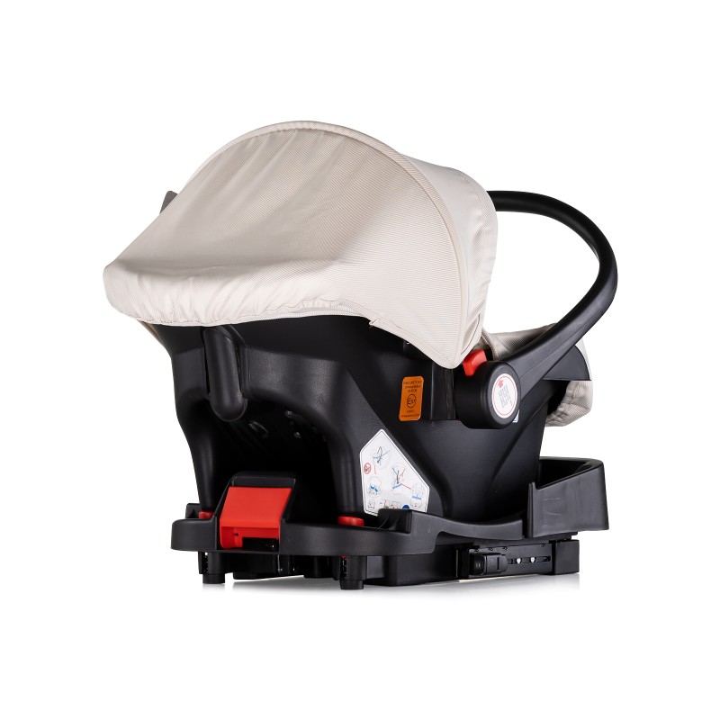Car seat w/adaptors 40-87 cm AURA biscotta