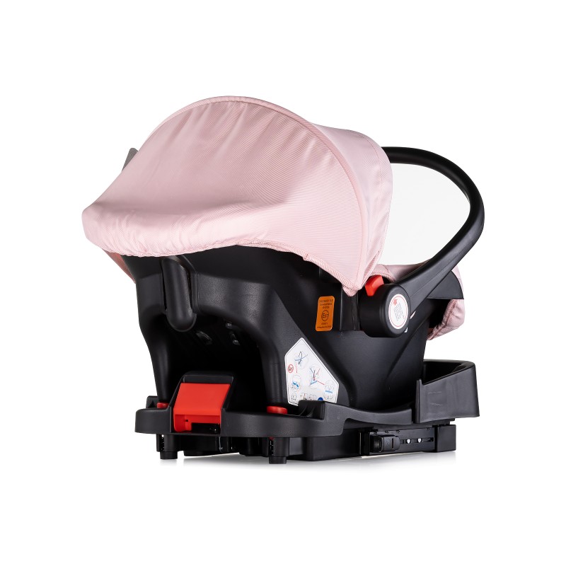 Car seat w/adaptors 40-87 cm AURA pink marshmallow
