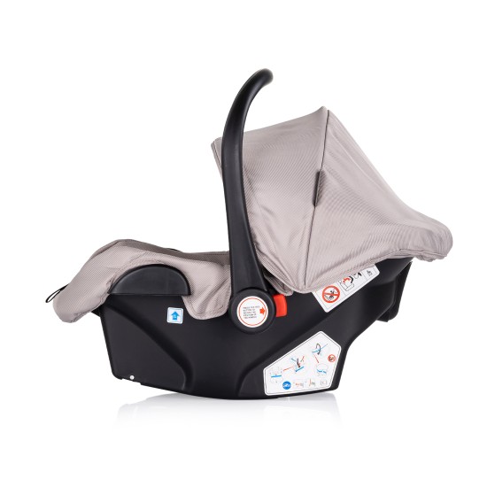 Car seat w/adaptors 40-87 cm AURA tiramisu