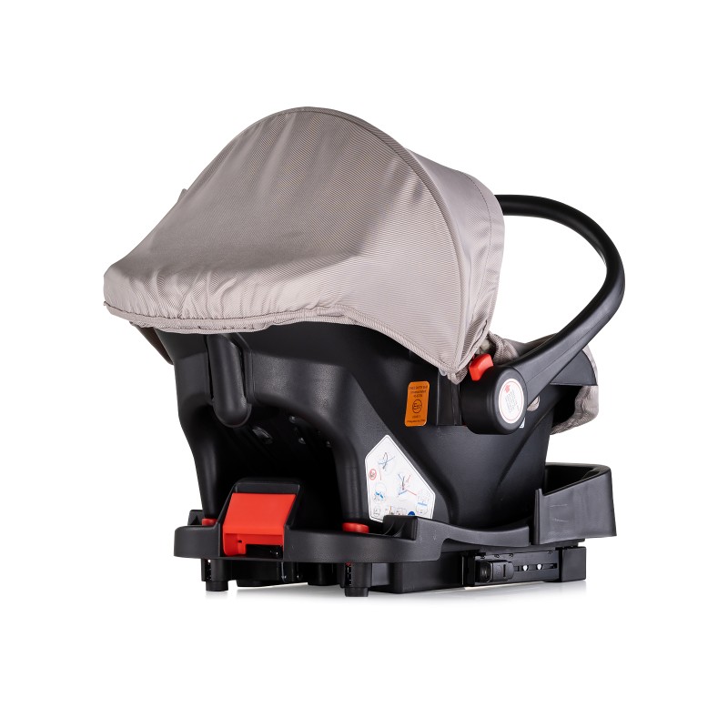 Car seat w/adaptors 40-87 cm AURA tiramisu