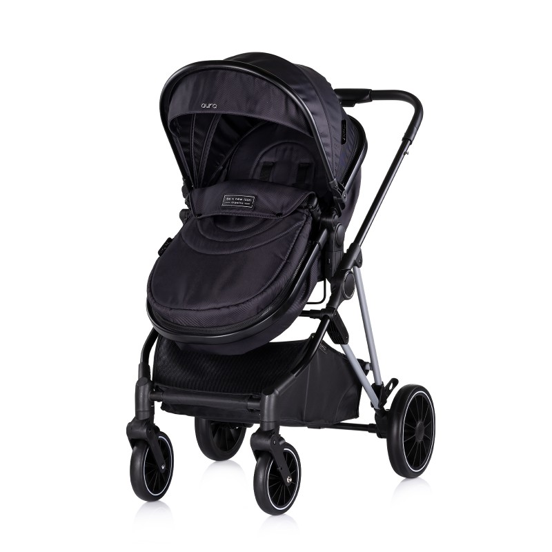 Baby transformable stroller AURA blackberry
