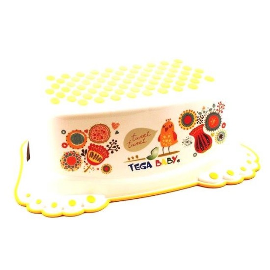 Platform and stool Folk white