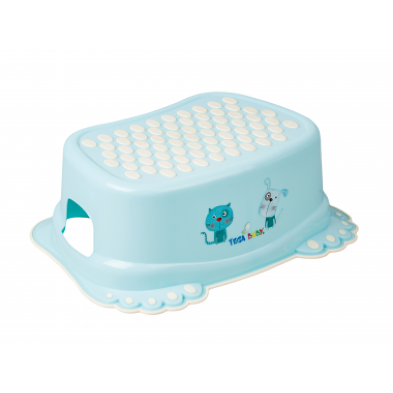 Platform and stool Dog& Cat light blue