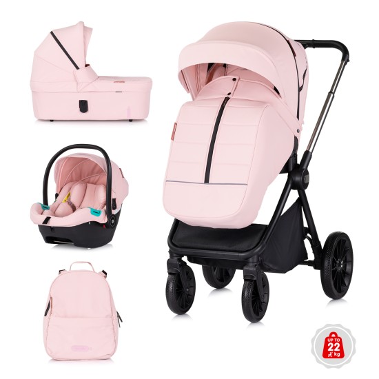 Πολυκαρότσι Μωρού 3 σε 1  "Encanto" pink marshmellow