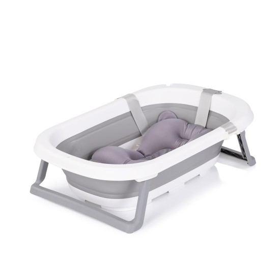Folding bathtub Isla with bath net (81 cm)  - grey