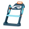Toilet trainer seat with ladder Flippy blue