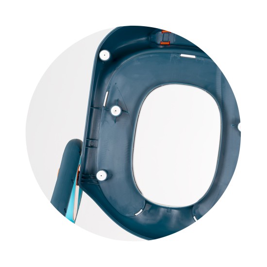 Toilet trainer seat with ladder Flippy blue Toilet trainer seat with ladder Flippy blue