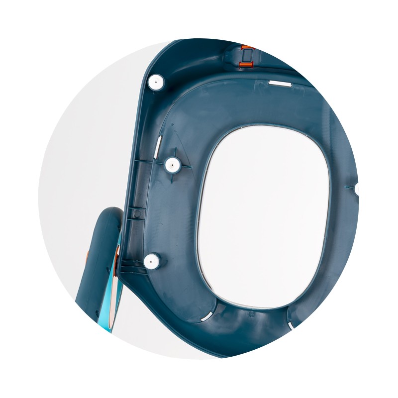 Toilet trainer seat with ladder Flippy blue