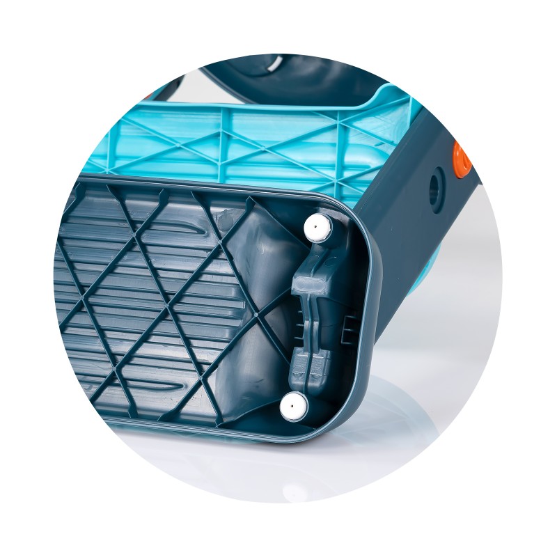 Toilet trainer seat with ladder Flippy blue