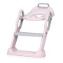 Toilet trainer seat with ladder Flippy pink