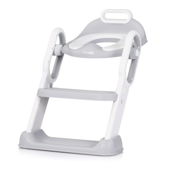 Toilet trainer seat with ladder Flippy  grey