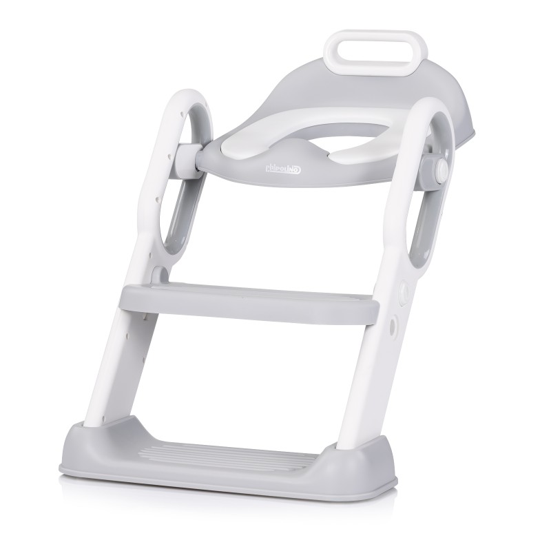 Toilet trainer seat with ladder Flippy  grey