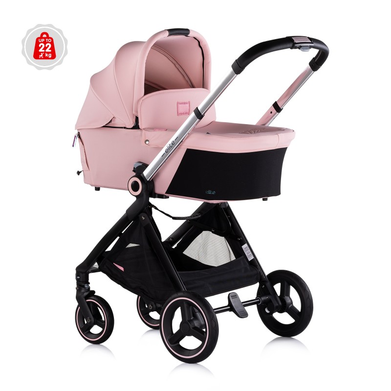 Πολυκαρότσι Μωρού 3 σε 1 έως 22 kg - Elite - pink marshmallow