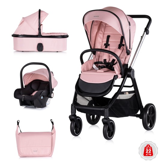 Πολυκαρότσι Μωρού 3 σε 1 - Marbella - pink marshmallow
