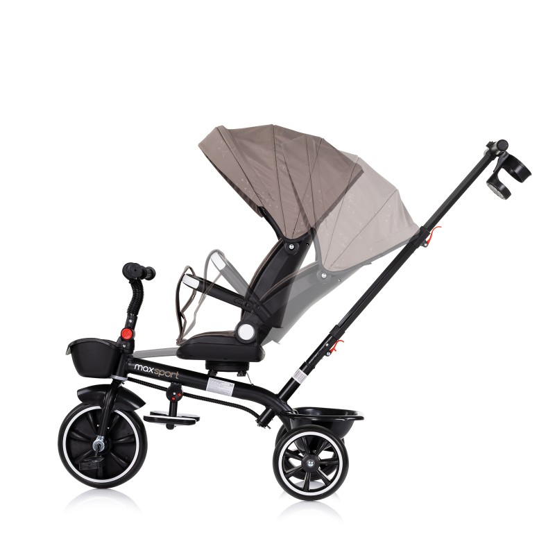 Tricycle with canopy Max Sport tiramisu