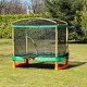 Large Trampoline Playground 200 cm with Slide and Ladder green Large Trampoline Playground 200 cm with Slide and Ladder green