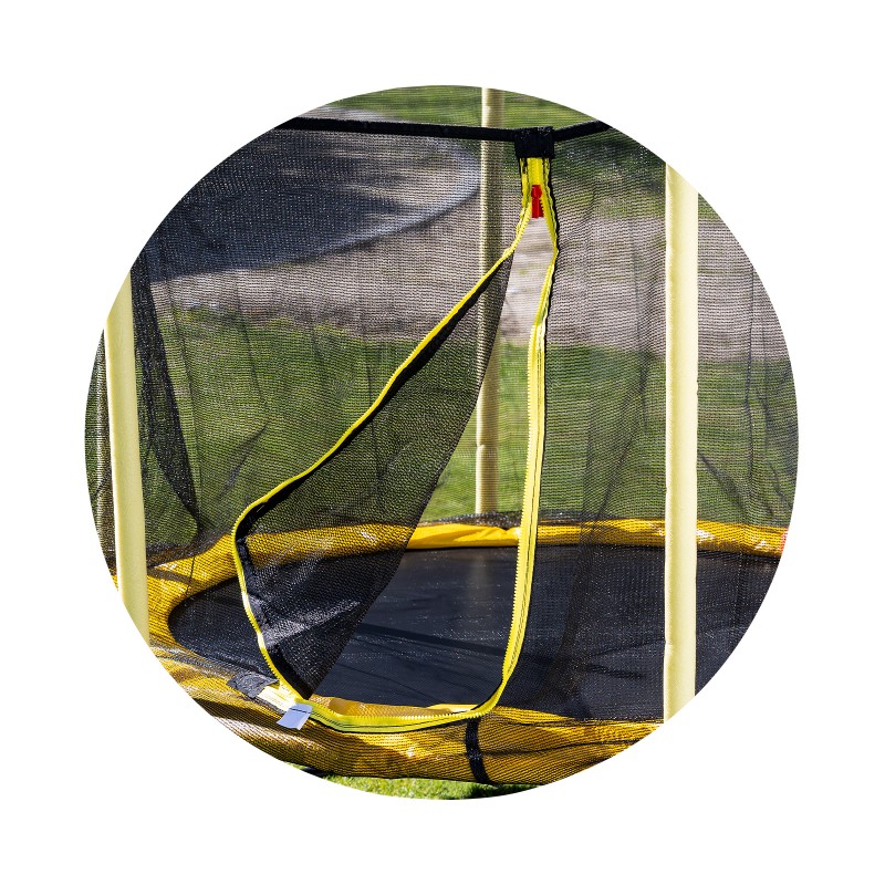 Large Trampoline Sporty 140 cm with Basketball Hoop