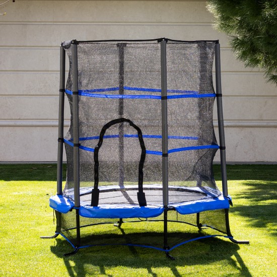 Childrens Trampoline Up & Down 130 cm, blue Childrens Trampoline Up & Down 130 cm, blue