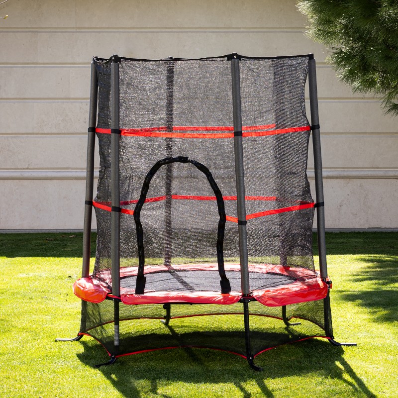 Childrens Trampoline Up & Down 130 cm, red