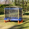 Large Trampoline Playground 200 cm with Slide and Ladder blue