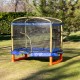 Large Trampoline Playground 200 cm with Slide and Ladder blue Large Trampoline Playground 200 cm with Slide and Ladder blue
