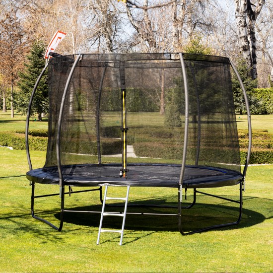 Large Trampoline Basketball 305 cm with Hoop and Ladder Large Trampoline Basketball 305 cm with Hoop and Ladder