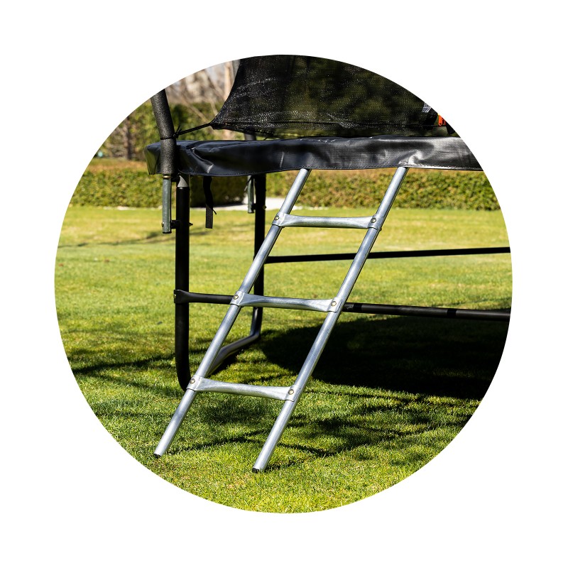 Large Trampoline Basketball 305 cm with Hoop and Ladder