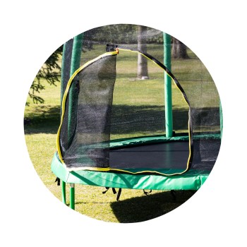 Large Trampoline Party 215 cm, green