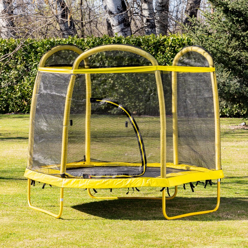 Large Trampoline Party 215 cm, yellow